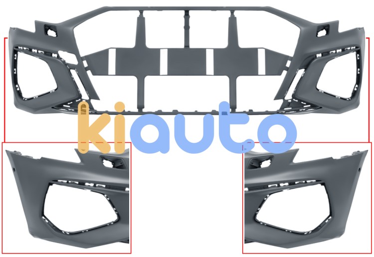 Parachoques audi a3 2020-2024 delantero / modelo s-line / con lavafaros / con 2 sensor / con park assist / imprimado OE 8Y0807065CGRU