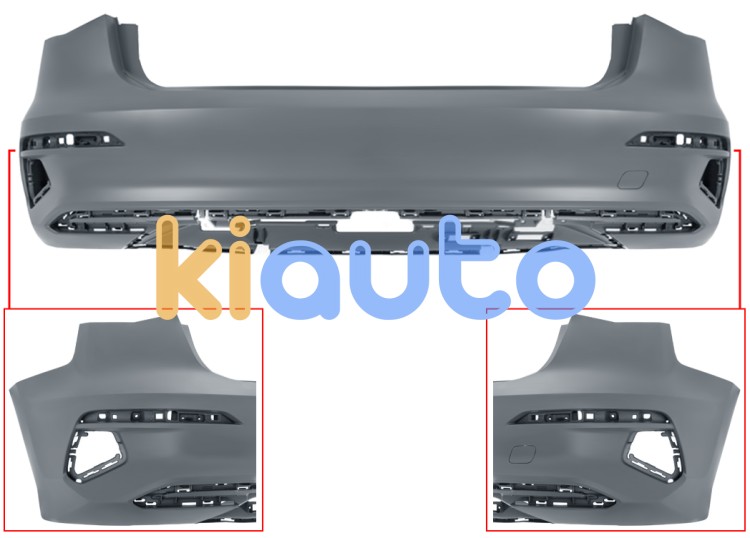 Parachoques audi a3 2020-2024 trasero / 5 puertas / imprimado OE 8Y4807067GRU