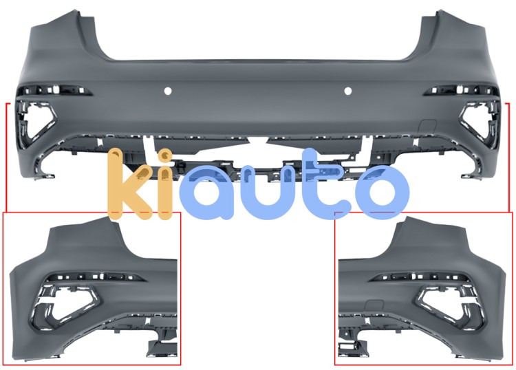 Parachoques audi a3 2020-2024 trasero / 5 puertas / modelo s-line / con 2 sensor / imprimado OE 8Y4807067DGRU