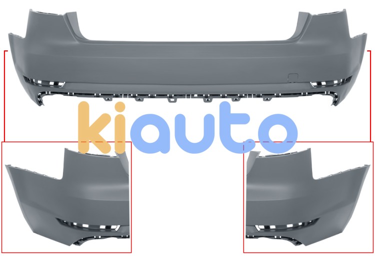 Parachoques audi a4 2015-2019 trasero / sedan / imprimado OE 8W5807067GRU