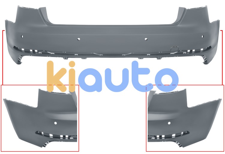 Parachoques audi a4 2015-2019 trasero / sedan / modelo s-line / con sensor / imprimado OE 8W5807067DGRU