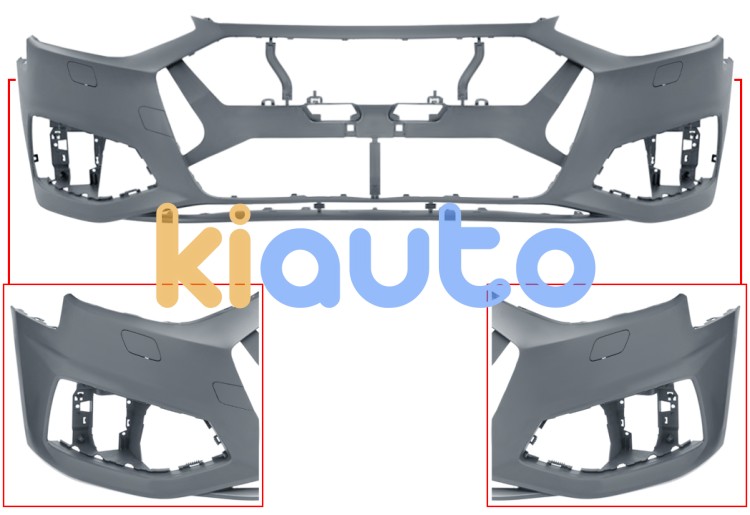Parachoques audi a4 2019-2024 delantero / con lavafaros / imprimado OE 8W0807065BBGRU