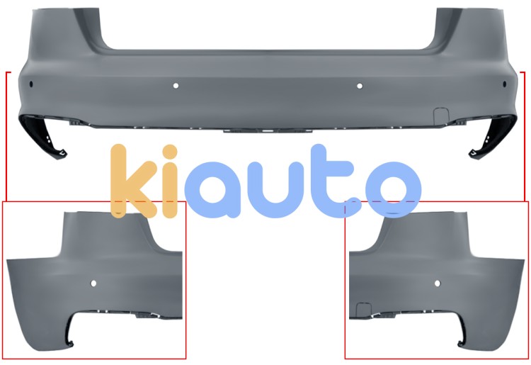 Parachoques audi a4 2019-2024 trasero / sedan / modelo s-line / con sensor / imprimado OE 8W5807067KGRU