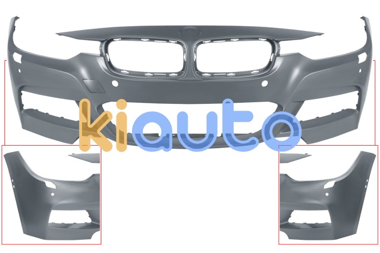 Parachoques bmw serie 3 (f30-f31) 2012-2015 delantero / modelo m-tech / con lavafaros / con sensor / con park assist / con view cam lateral / imprimado OE 51118055824 / 51118067945