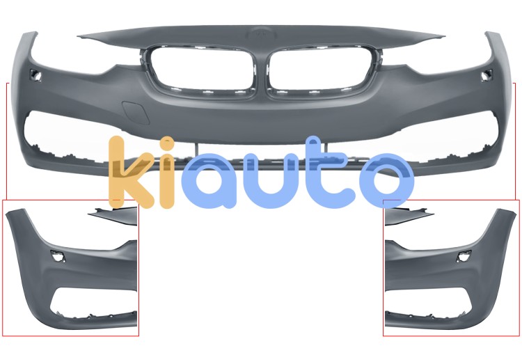 Parachoques bmw serie 3 (f30-f31) 2015-2018 delantero / sport / con lavafaros / imprimado OE 51117445139