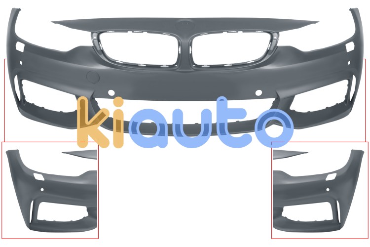 Parachoques bmw serie 4 (f36) 2013-2017 gran coupe / delantero / modelo m-tech / con lavafaros / con sensor / imprimado OE 51118060879