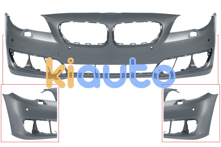 Parachoques bmw serie 5 (f10-f11) 2013-2016 delantero / con lavafaros / con sensor / imprimado OE 51117332677