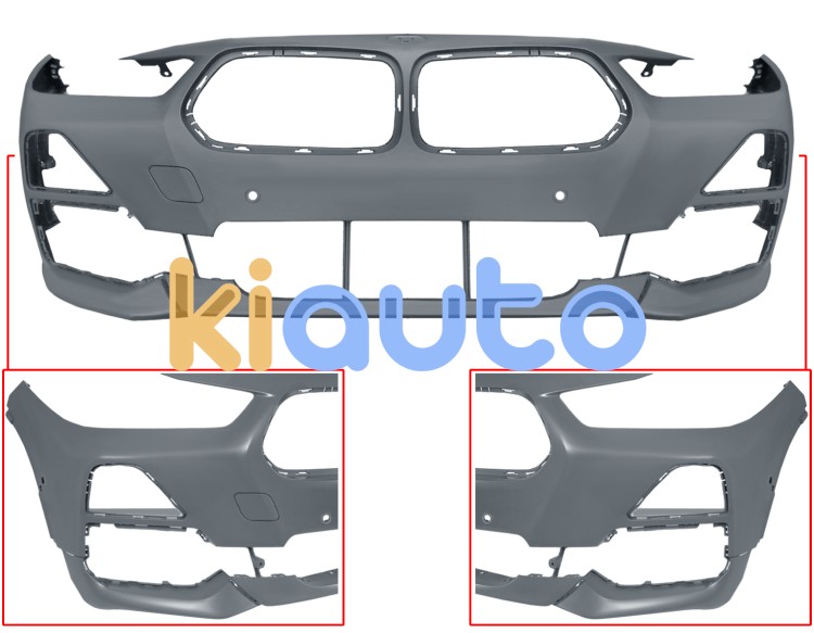Parachoques bmw x2 (f39) 2017-2023 delantero / con sensor / con park assist / imprimado OE 51117499467