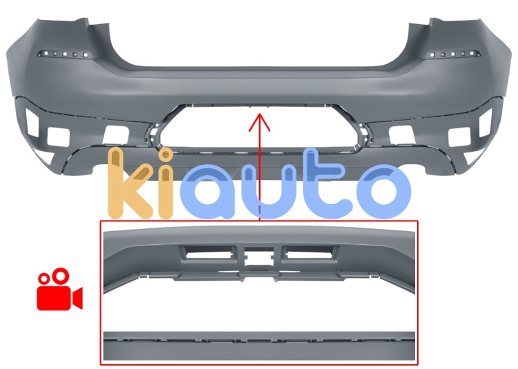 Parachoques bmw x2 (f39) 2017-2023 trasero / con camara / imprimado OE 51129448905