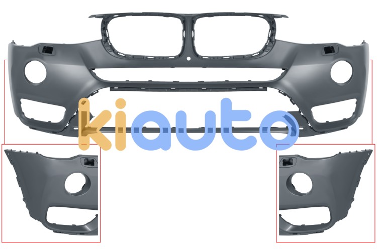 Parachoques bmw x3 (f25) 2014-2017 delantero / con antinieblas led / con lavafaros / con camara / imprimado OE 51117389901