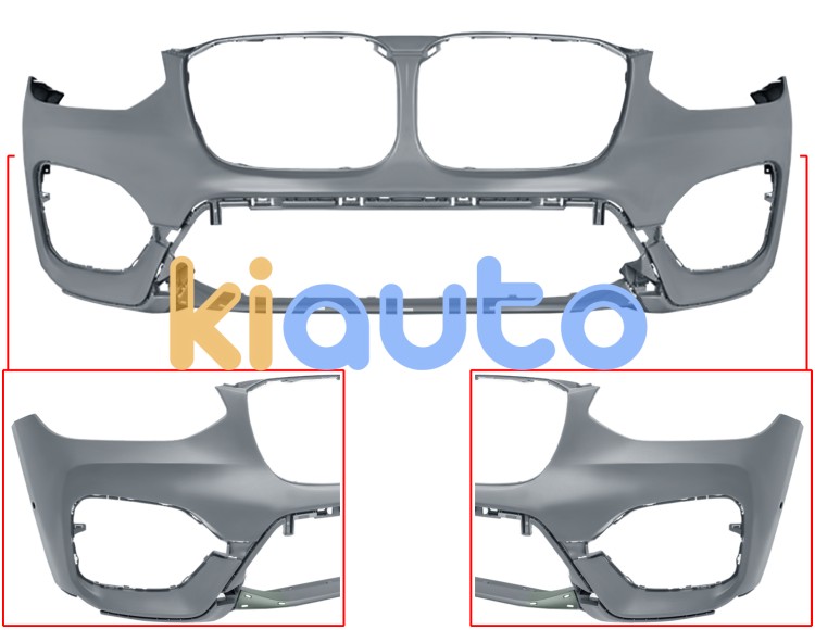 Parachoques bmw x3 (g01) 2017-2021 delantero / modelo luxury / con sensor / con park assist / imprimado OE 51117488290