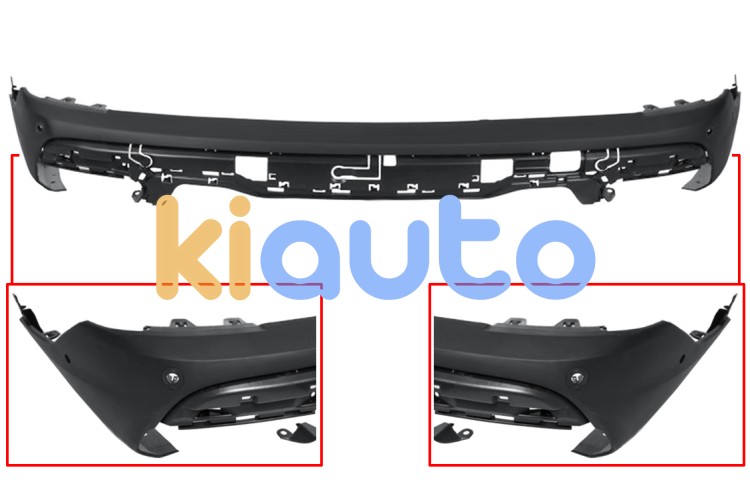 Parachoques bmw x5 (g05) 2018-2023 trasero / superior / con sensor / con park assist / imprimado OE 51128498991