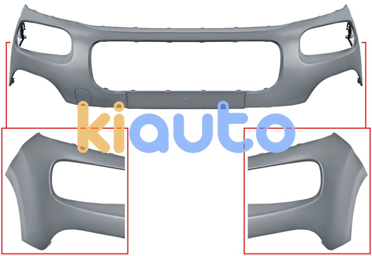 Parachoques citroen berlingo 2018-> multispace / delantero / superior / imprimado OE 1632656980
