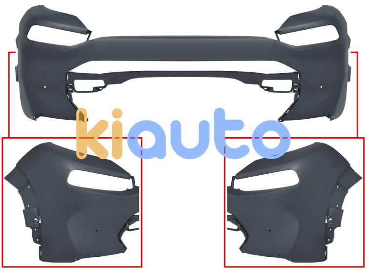 Parachoques citroen c3 aircross 2020-2024 delantero / superior / con 4 sensor / con park assist / imprimado OE 1682113980