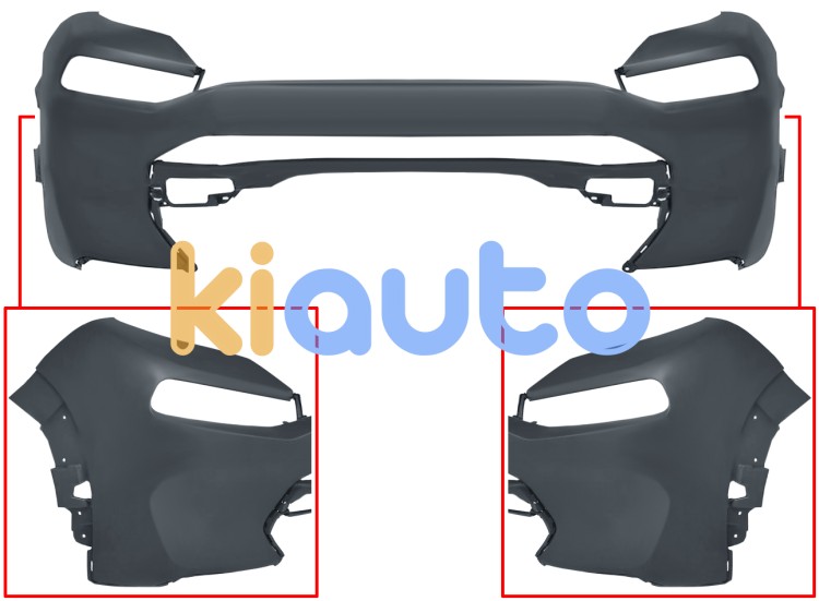 Parachoques citroen c3 aircross 2020-2024 delantero / superior / imprimado OE YQ00960680