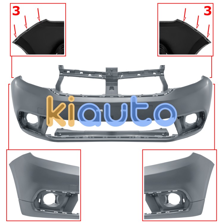 Parachoques dacia logan mcv / van 2017-2017 delantero / imprimado OE 620223034R