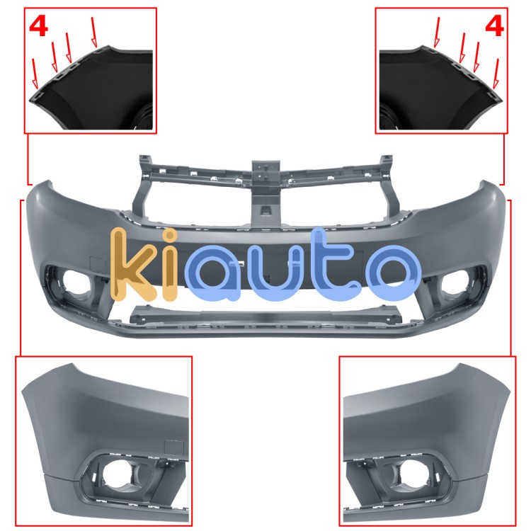 Parachoques dacia logan mcv / van 2017-2021 delantero / imprimado OE 620223233R