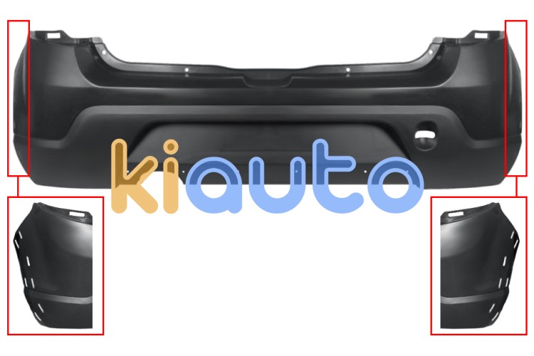 Parachoques dacia sandero 2008-2013 trasero / modelo stepway OE 850226615R
