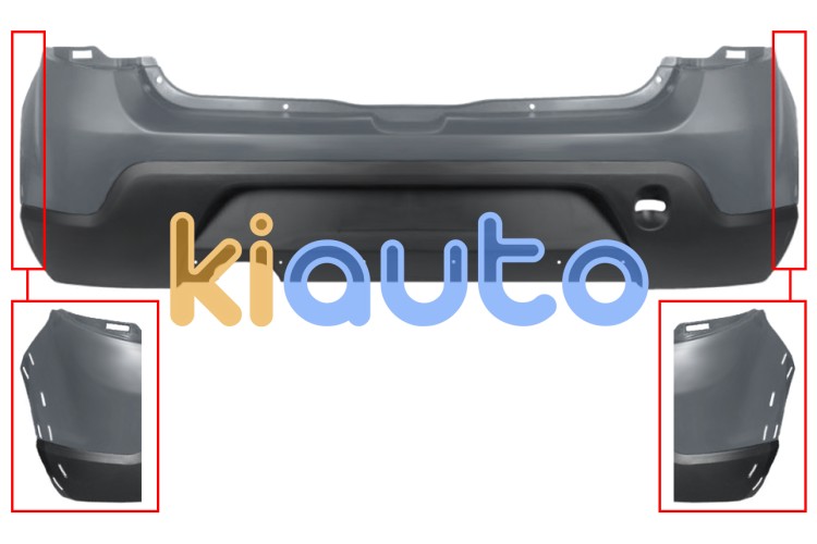 Parachoques dacia sandero 2008-2013 trasero / modelo stepway / imprimado OE 850226615R