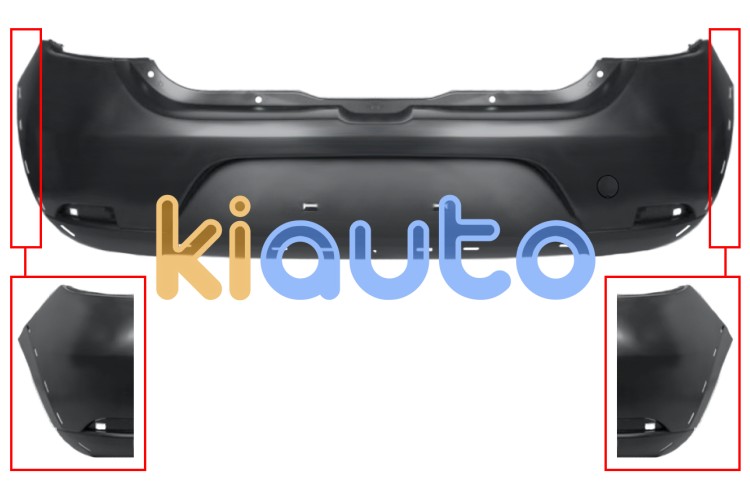Parachoques dacia sandero 2013-2017 trasero / modelo stepway OE 850106282R