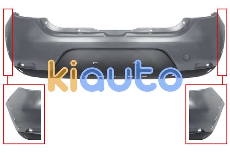 Parachoques dacia sandero 2013-2017 trasero / modelo stepway / imprimado OE 850106282R