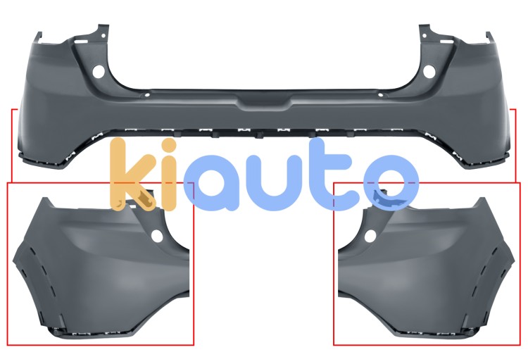 Parachoques dacia sandero 2020-> trasero / superior / modelo stepway / imprimado OE 850103110V