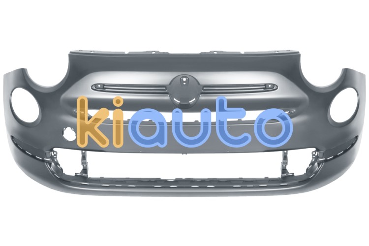 Parachoques fiat 500 2015-2024 delantero / con agujeros molduras / imprimado OE 735657231