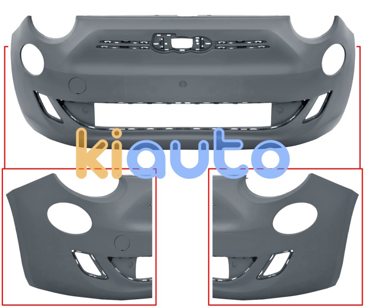 Parachoques fiat 500e 2020-> delantero / imprimado OE 735743307