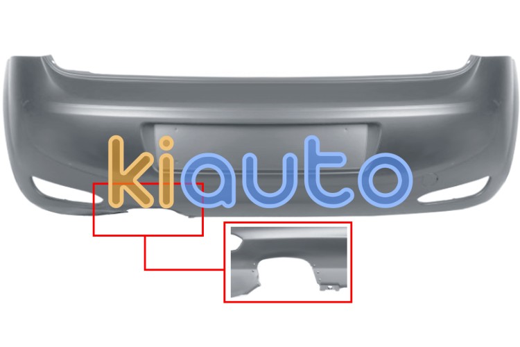 Parachoques fiat punto 2012-2018 trasero / modelo lounge / escape grande / imprimado OE 71775738