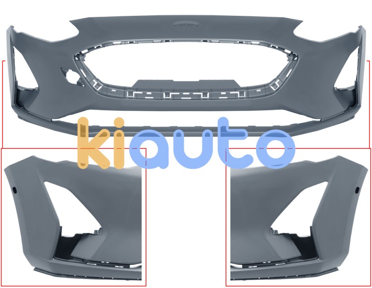 Parachoques ford focus 2018-2022 delantero / con sensor / imprimado OE 2228990