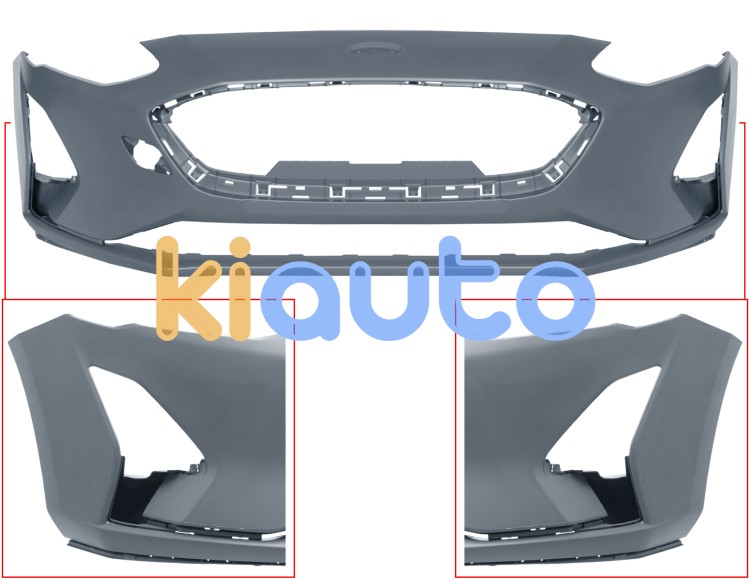 Parachoques ford focus 2018-2022 delantero / imprimado OE 2202279 / 2202281