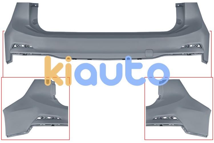 Parachoques ford focus 2022-> trasero / familiar / imprimado OE 2213581 / JX7B17H773GAPRAA