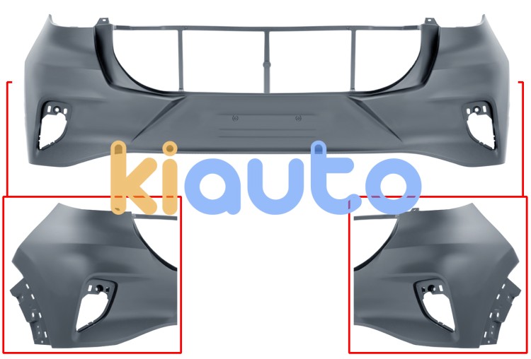 Parachoques ford puma 2019-2024 trasero / superior / imprimado OE 2436380 / 2490494 / 2548147