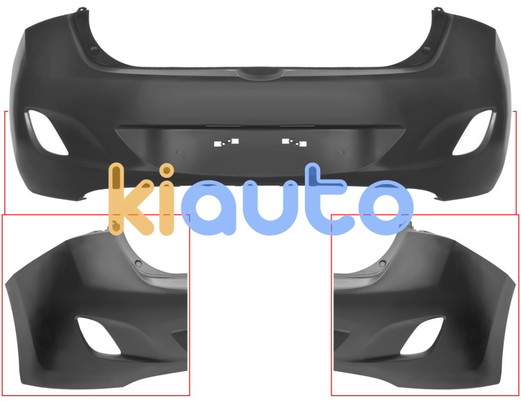 Parachoques hyundai i30 2012-2016 5 puertas / trasero OE 86611A6000 / 86611-A6000