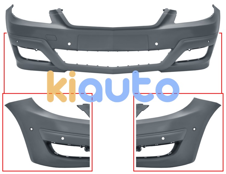 Parachoques mercedes clase b (w245) 2008-2011 delantero / con 6 sensor / con park assist / imprimado OE A16988590259999