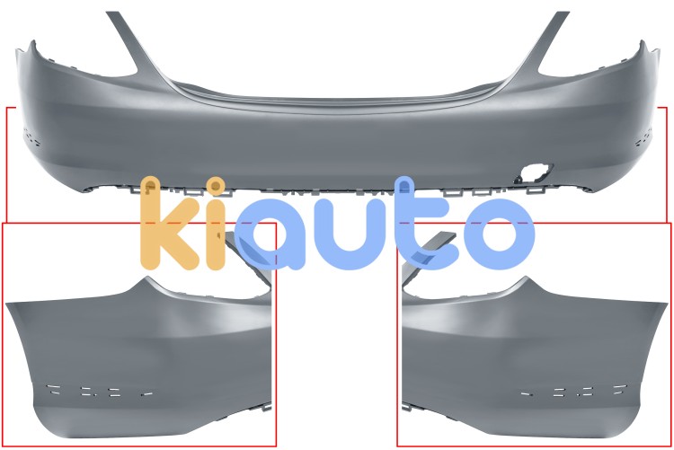 Parachoques mercedes clase c (w205) 2014-2018 trasero / sedan / con agujero moldura / imprimado OE A2058806300649999