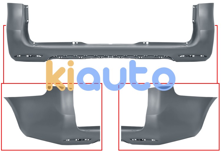 Parachoques mercedes clase v (w447) 2014-2020 trasero / chasis largo / modelo amg line / imprimado OE A44788532009999