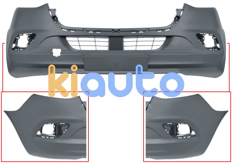 Parachoques mercedes sprinter (907/910) 2018-> delantero / con antinieblas / imprimado OE A91088584009678