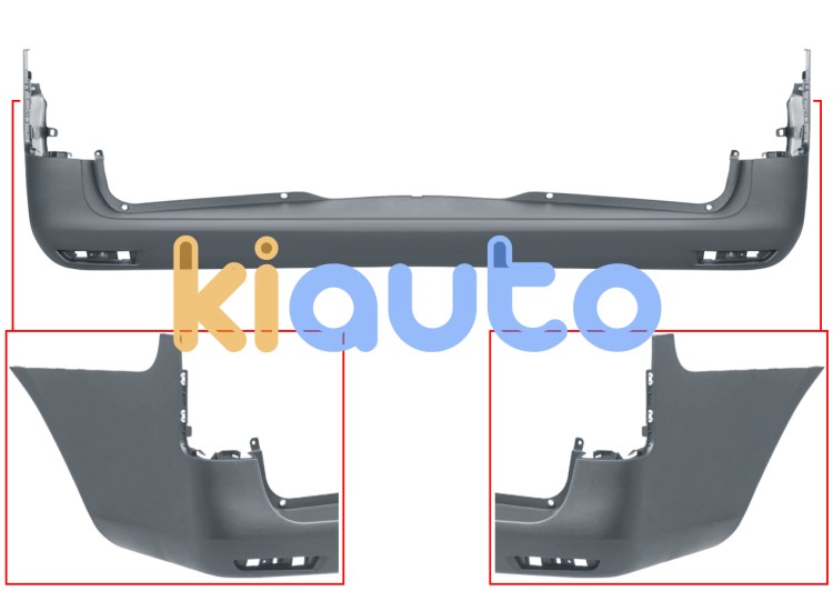 Parachoques mercedes vito (w447) 2014-> trasero / chasis largo / imprimado OE A44788500389999