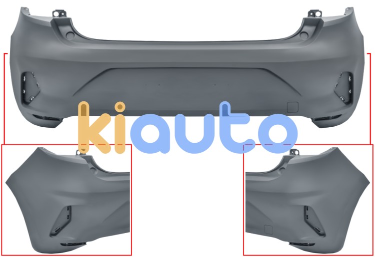 Parachoques mitsubishi colt 2023-> trasero / imprimado OE 850222517R