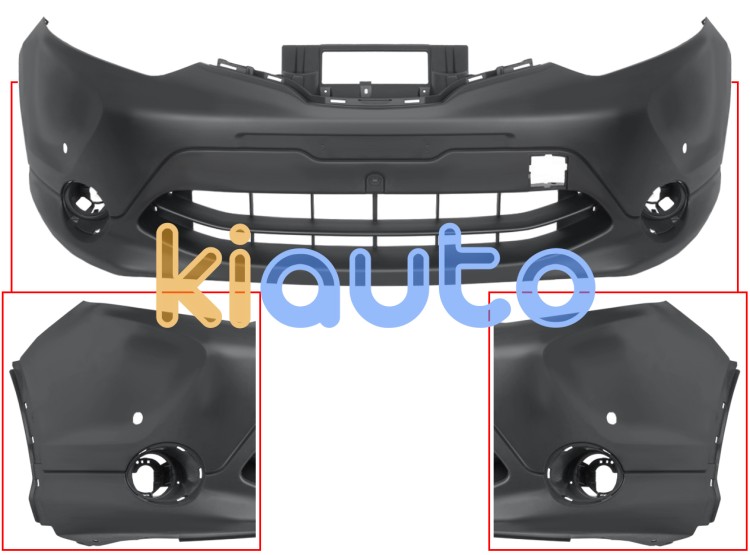 Parachoques nissan qashqai 2014-2017 delantero / con 2 sensor OE 620224EB0H / 620224EB6E