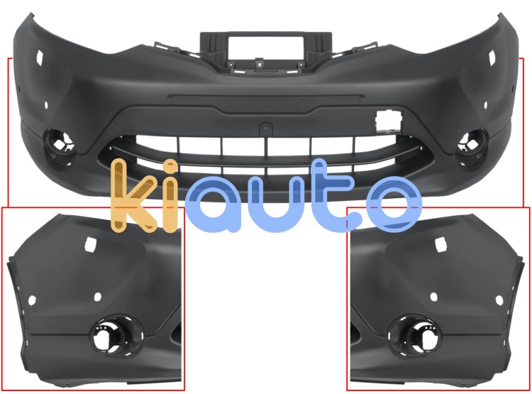 Parachoques nissan qashqai 2014-2017 delantero / con lavafaros / con 4 sensor / con park assist OE 620224EH0H / 620224EH6E