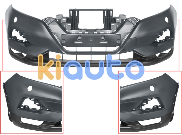 Parachoques nissan qashqai 2017-2021 delantero / con lavafaros / imprimado OE 62022HV20A