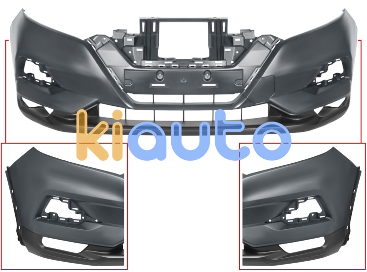 Parachoques nissan qashqai 2017-2021 delantero / imprimado OE 62022HV00A