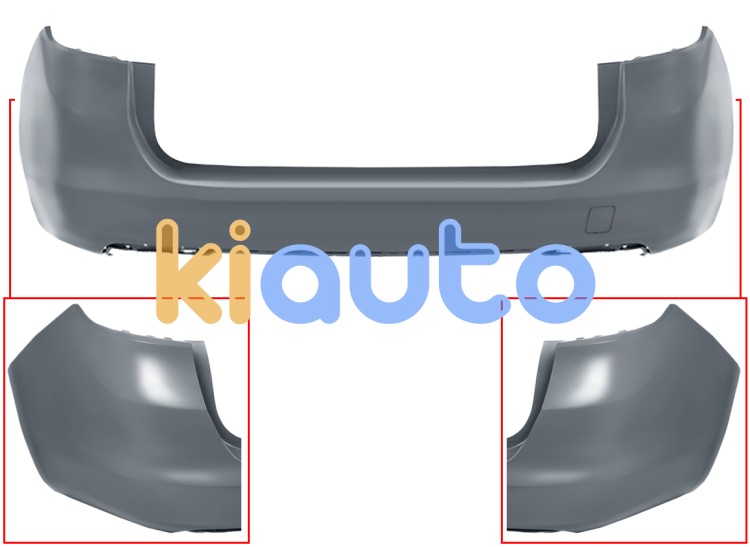 Parachoques opel astra k 2019-2022 trasero / familiar / imprimado OE 39113368