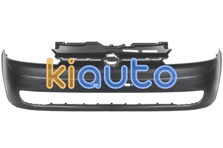 Parachoques opel corsa c 2002-2003 delantero / con agujeros rejilla cromada OE 93174593