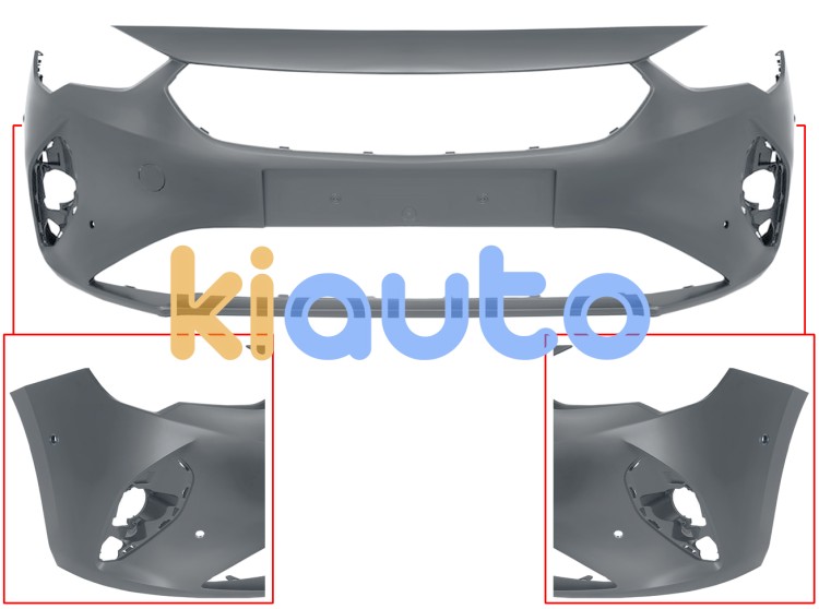 Parachoques opel corsa f 2019-2023 delantero / con 4 sensor / imprimado OE 166383581T