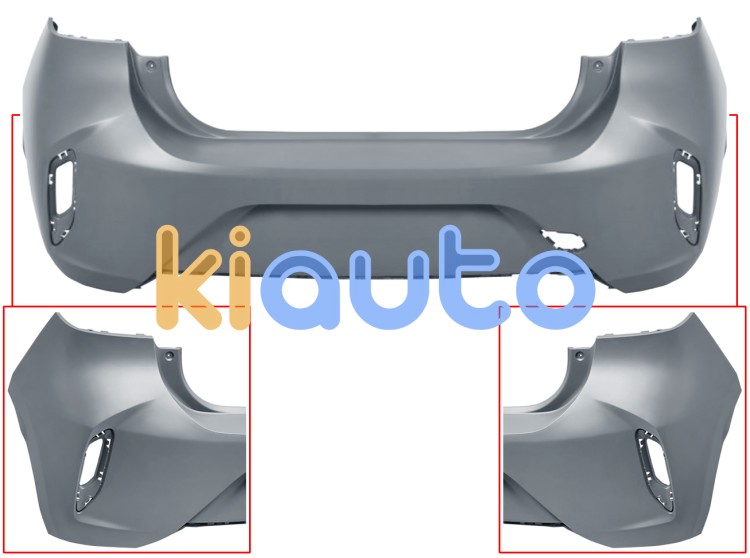 Parachoques opel corsa f 2019-2023 trasero / gs line / imprimado OE 166335761T