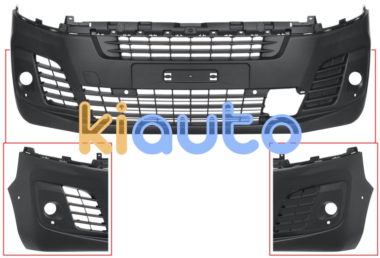 Parachoques opel zafira life 2019-> delantero / con antinieblas / con detector de obstaculos / con sensor / con park assist OE 1615660680