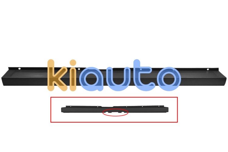 Parachoques peugeot boxer 2006-2014 trasero / negro / con agujero para gancho / central OE 735685372 / 1637184880